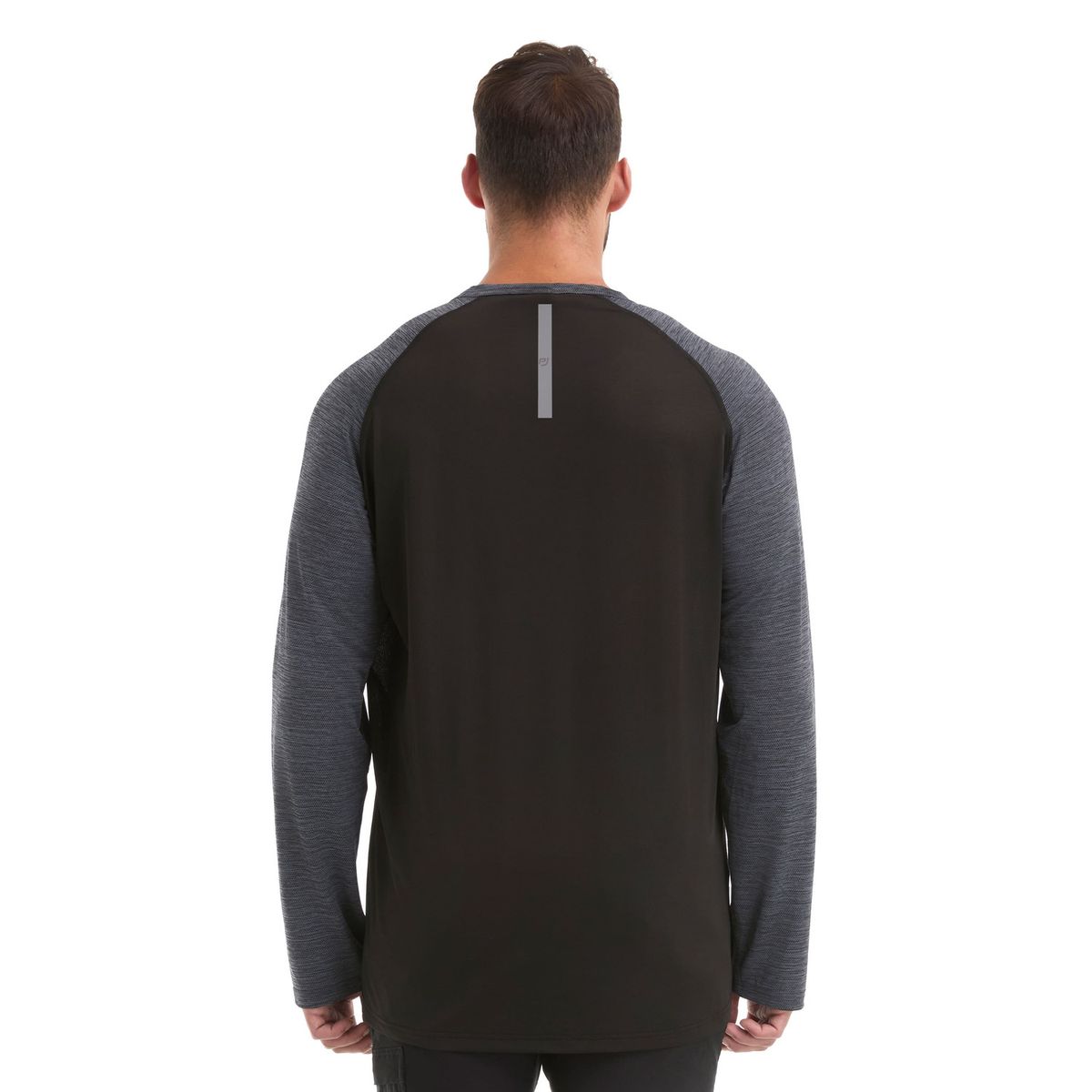 PANAMA JACK - Polera Hombre Manga Larga Dry Fit Negro Panama Jack