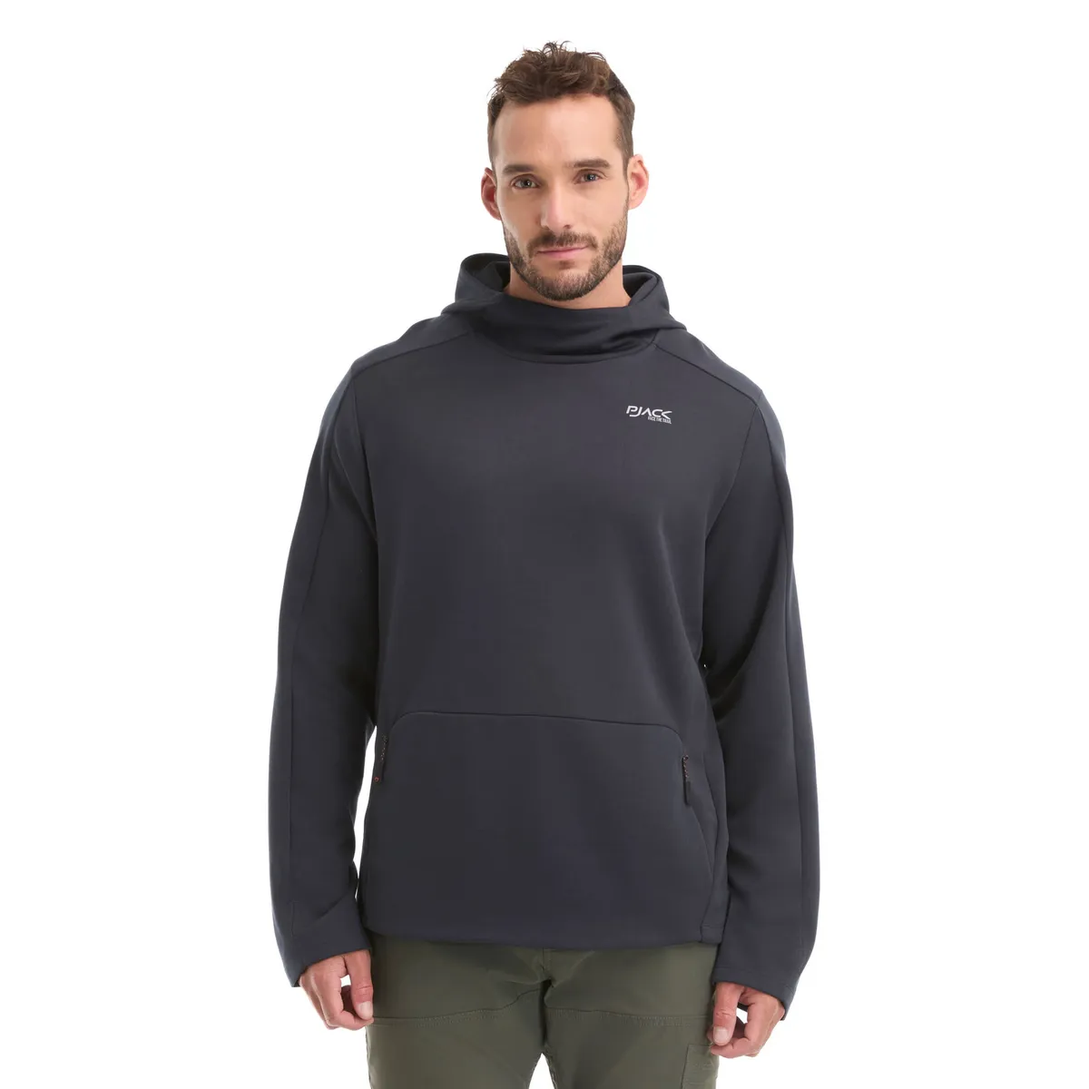 PANAMA JACK - Polerón Hombre Deportivo Hoodie Azul Panama Jack