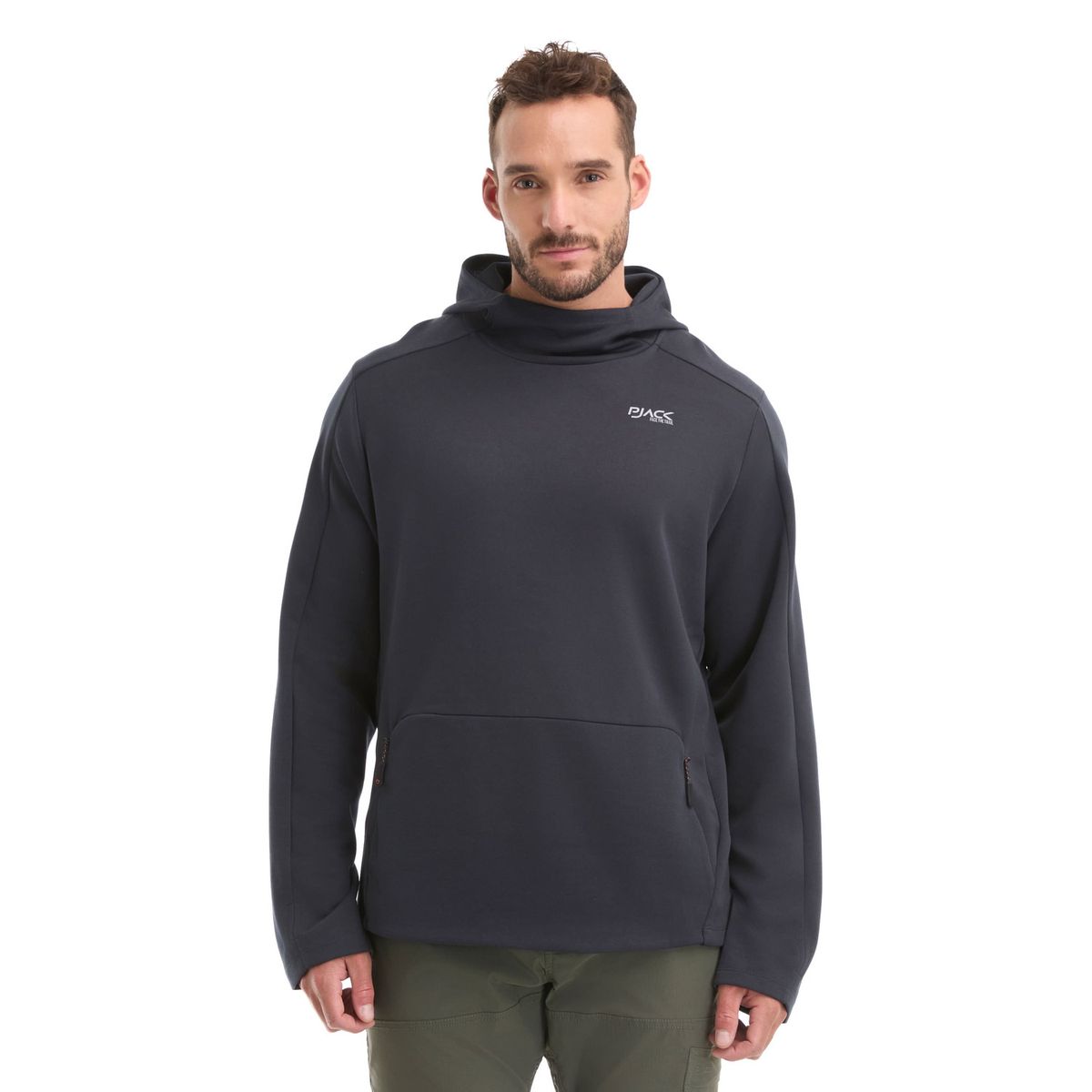 PANAMA JACK - Polerón Hombre Deportivo Hoodie Azul Panama Jack