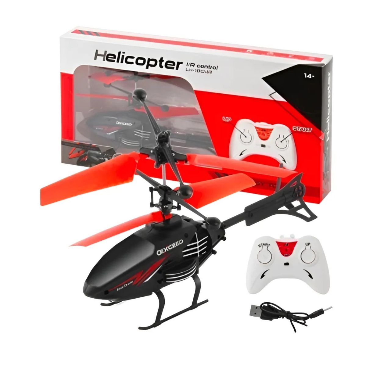 GENERICO - Helicóptero Volador Mini Dron Control Remoto Color Rojo