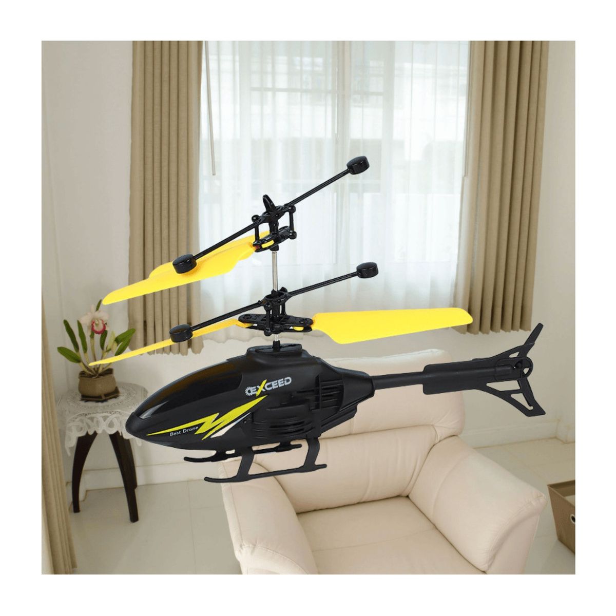 GENERICO - Helicóptero Volador Mini Dron Control Remoto Color Amarillo
