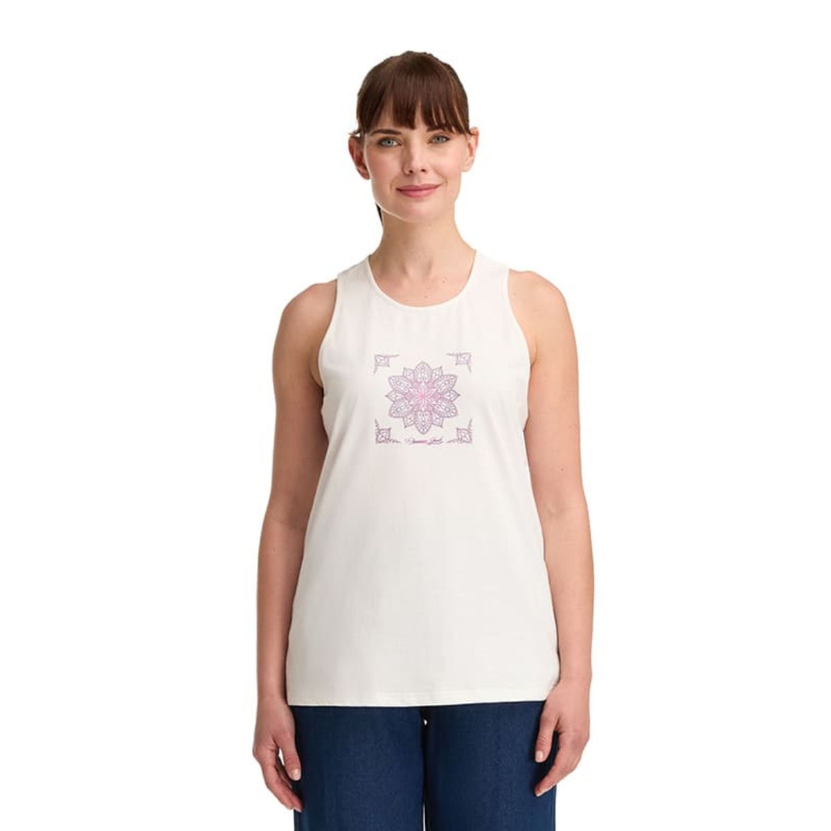 PANAMA JACK - Polera Mujer sin mangas Blanco Panama Jack