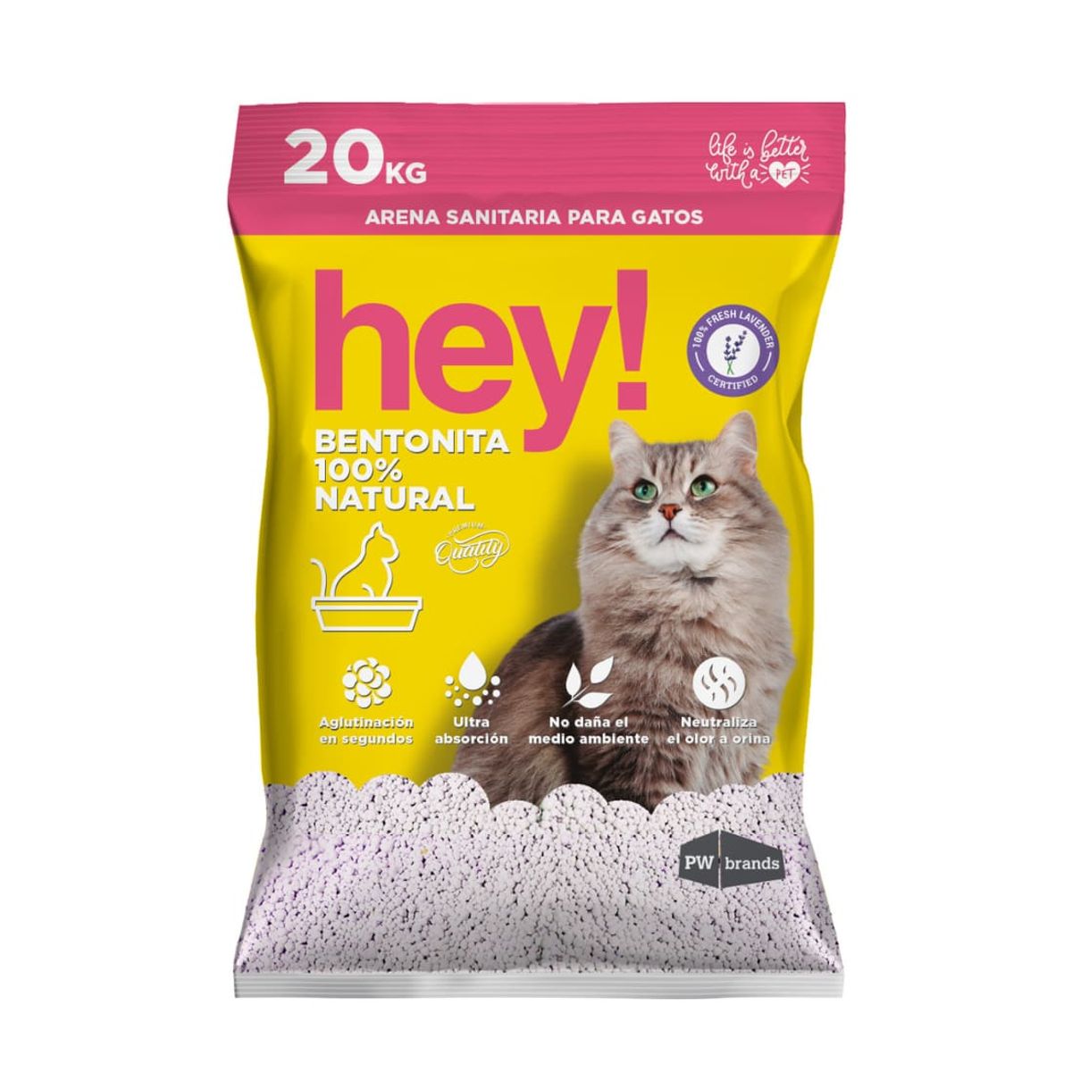 HEY - Arena Sanitaria para Gatos Hey! 20 KG