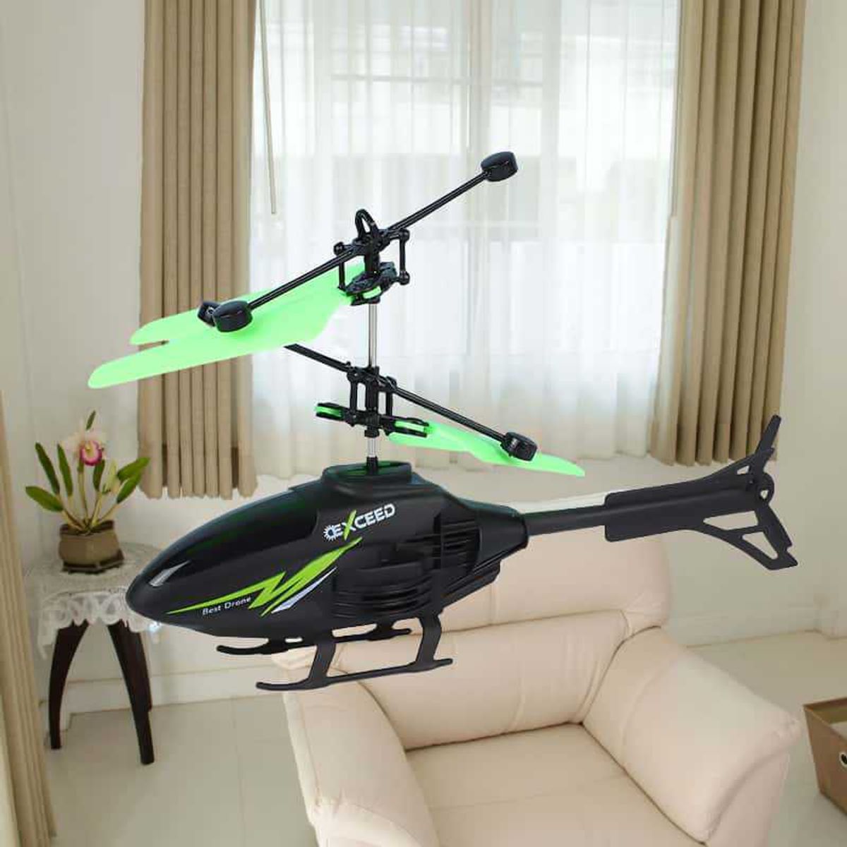 GENERICO - Helicóptero Volador Mini Dron Control Remoto Color Verde