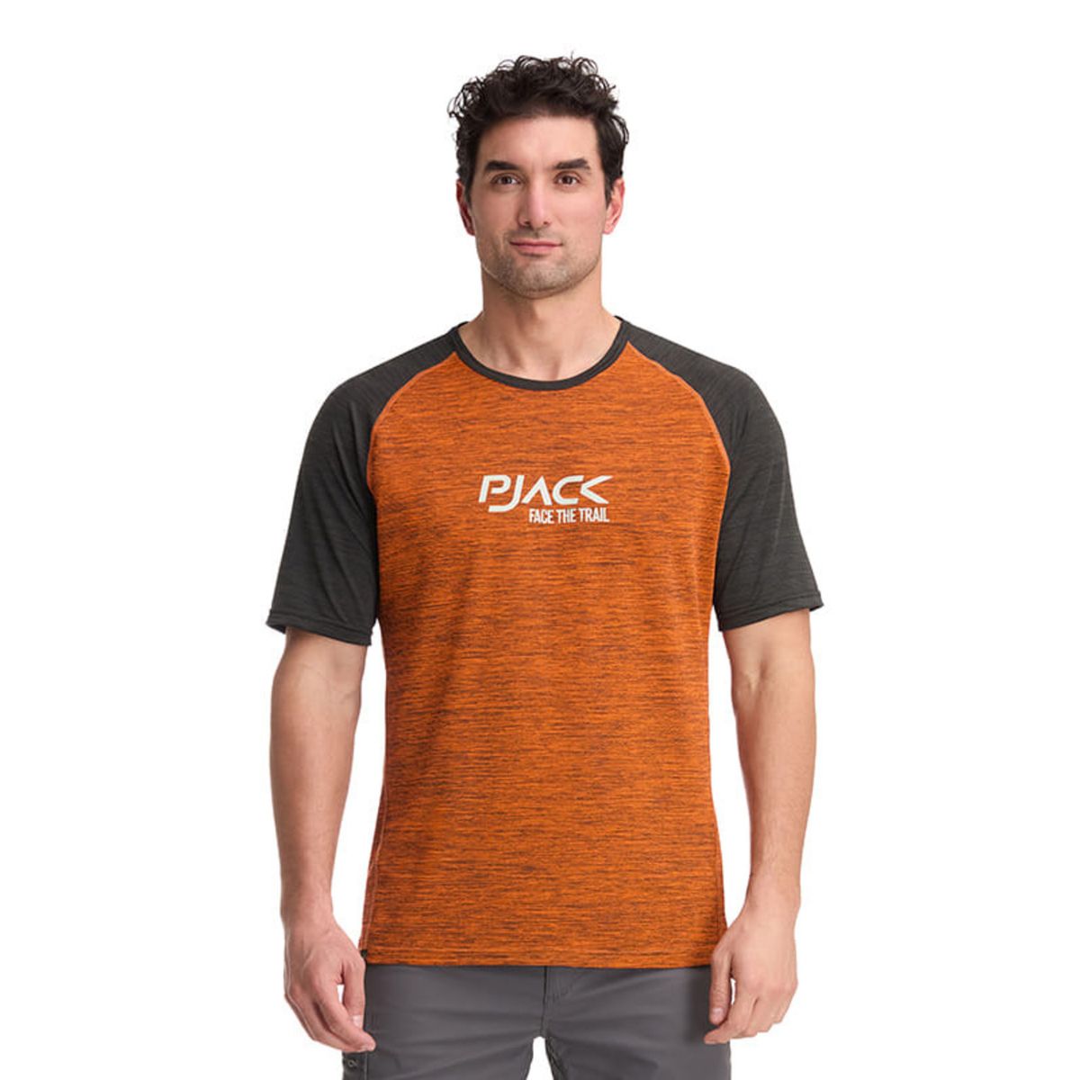 PJACK - Polera Hombre Deportivo Naranja Pjack