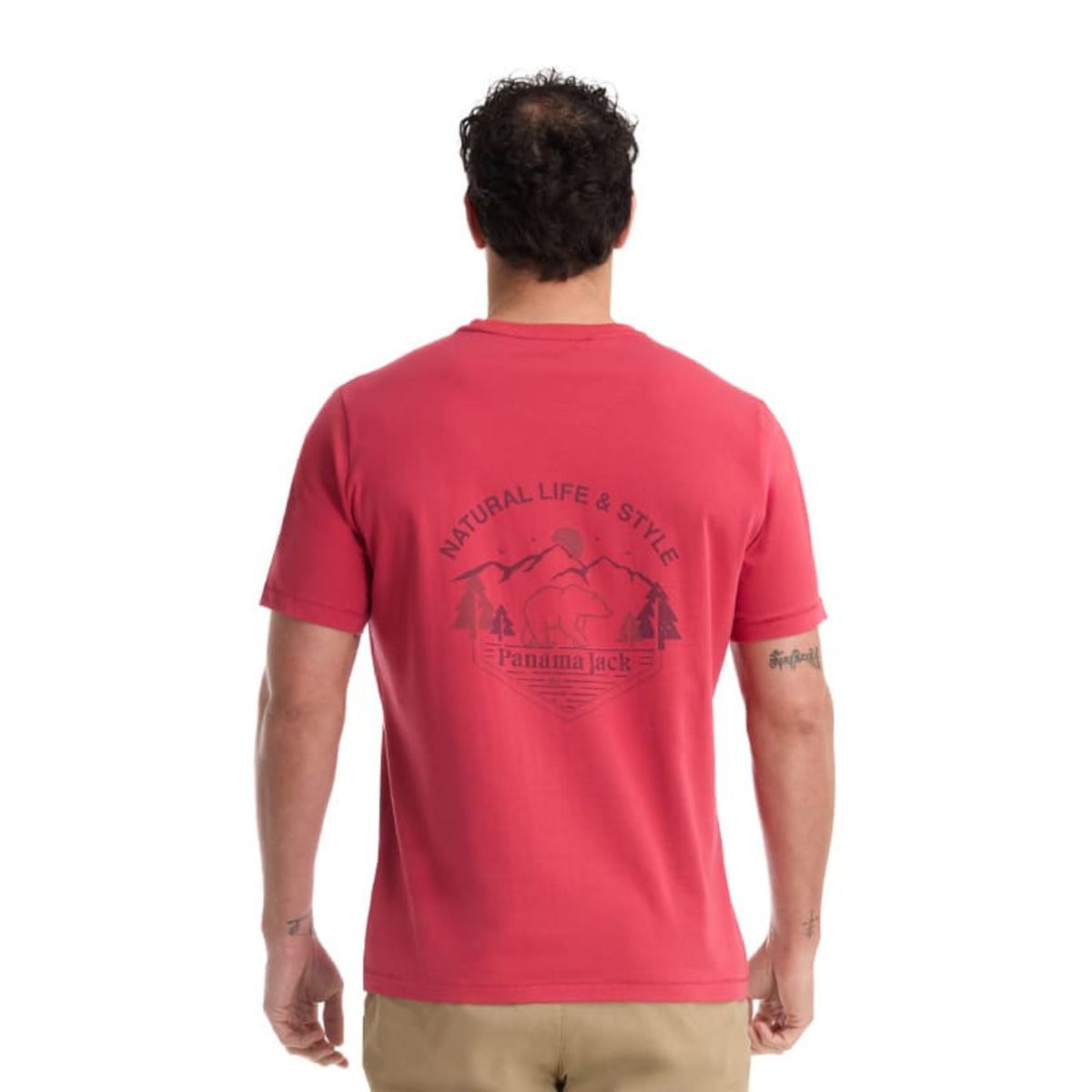 PANAMA JACK - Polera Hombre Casual Coral Panama Jack