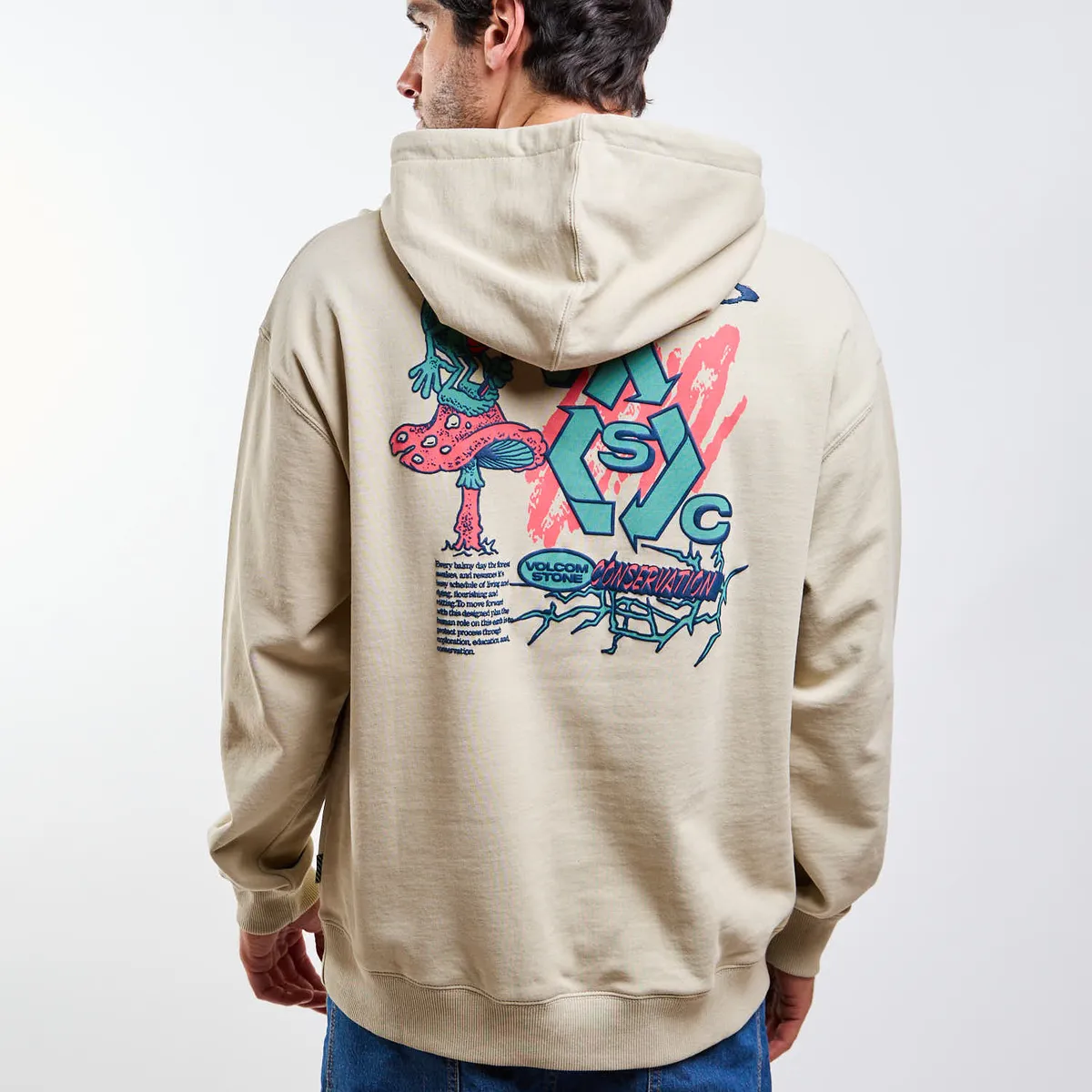 VOLCOM - Poleron Canguro Vsc Tripper Po Beige Hombre Volcom