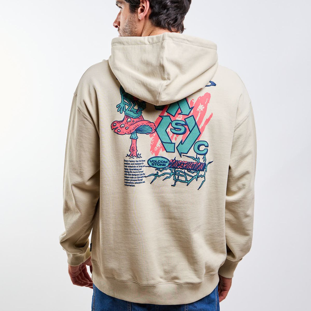 VOLCOM - Poleron Canguro Vsc Tripper Po Beige Hombre Volcom