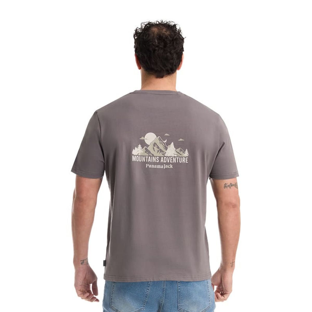 PANAMA JACK - Polera Hombre Casual Gris Panama Jack