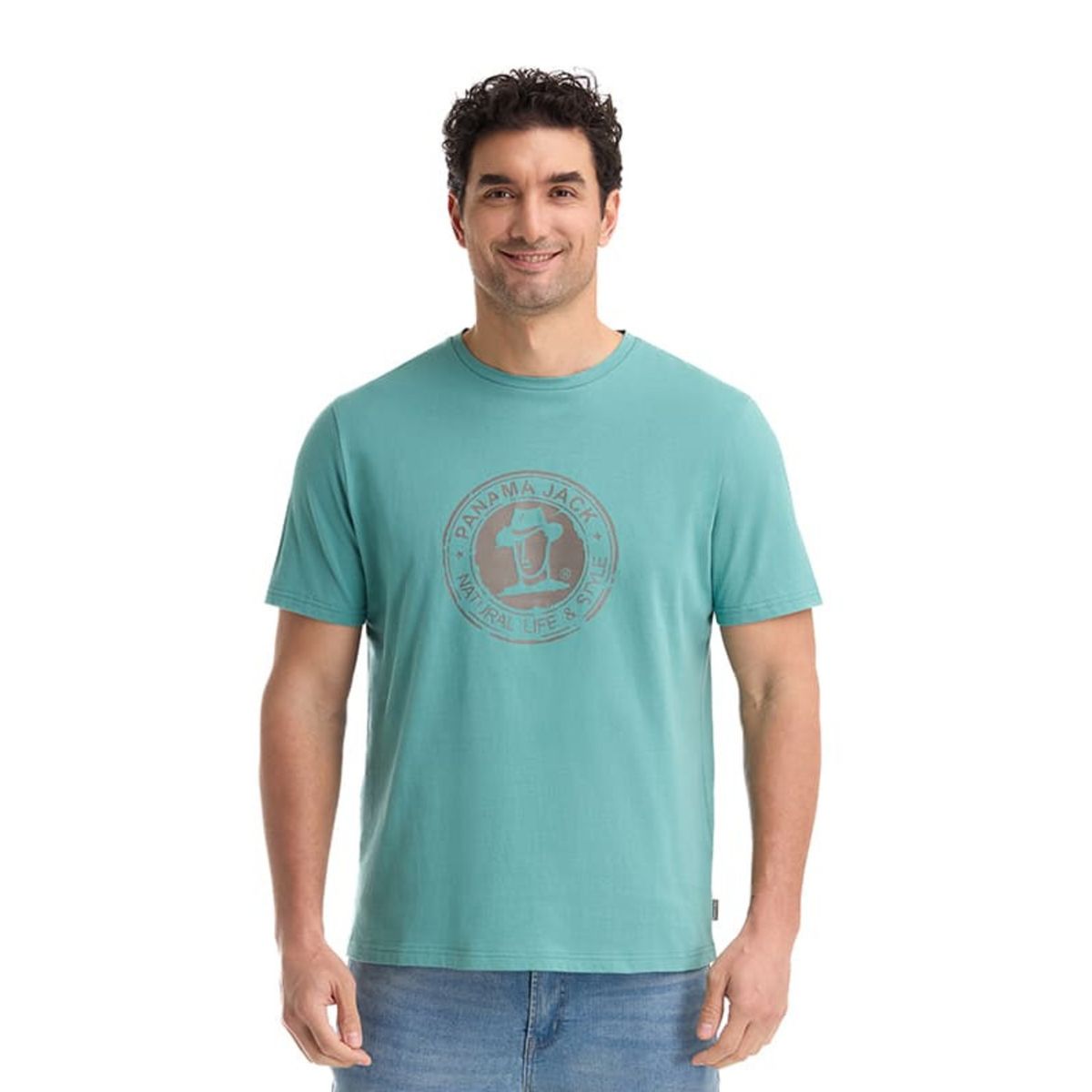 PANAMA JACK - Polera Hombre Casual Azul claro Panama Jack