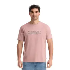 PANAMA JACK - Polera Hombre Casual Rosa