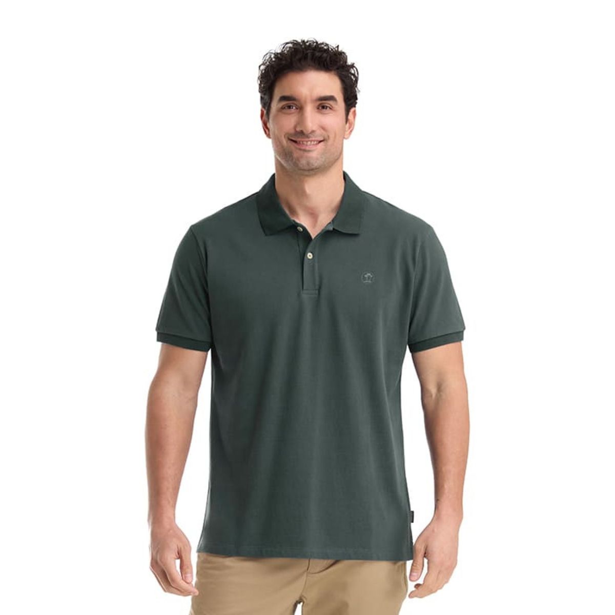 PANAMA JACK - Polera Hombre Casual Verde Panama Jack