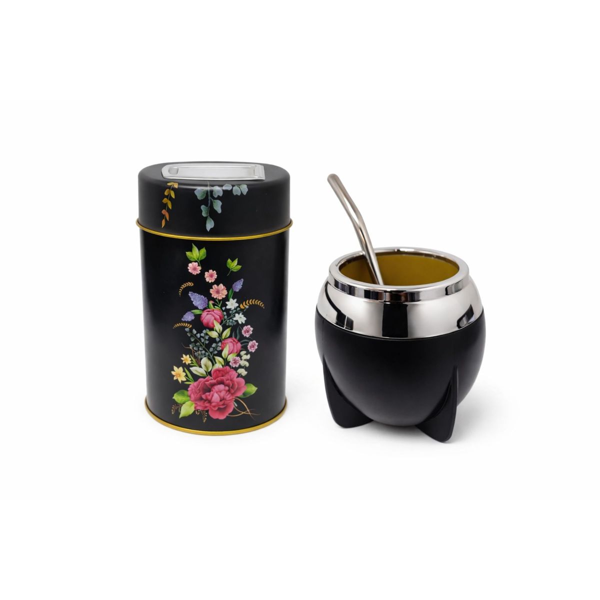 GENERICO - Pak Mate + Bombilla + Dispensador De Yerba Premium Anymate
