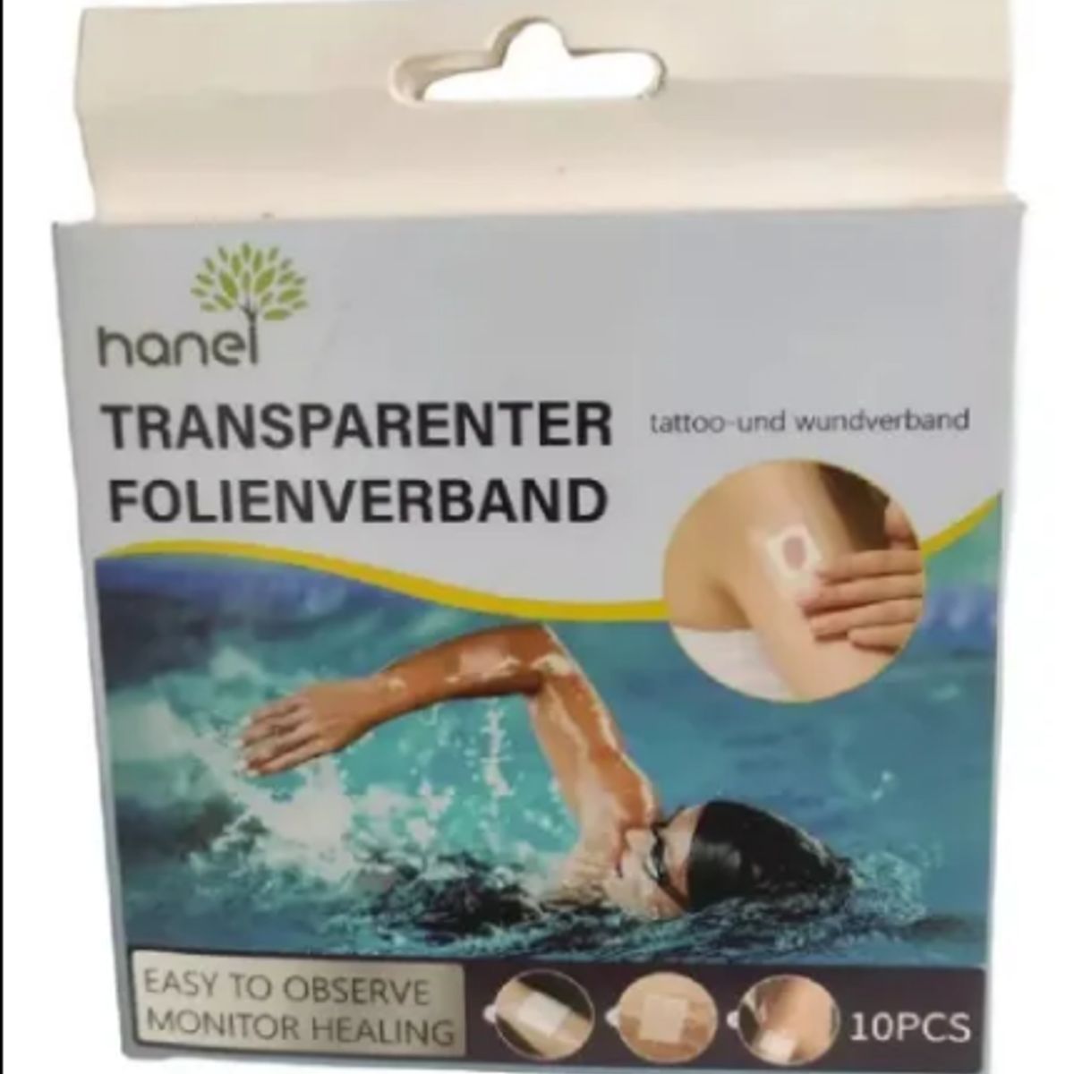 GENERICO - Pack 10 Parches Impermeables Transparentes Heridas Tatuajes