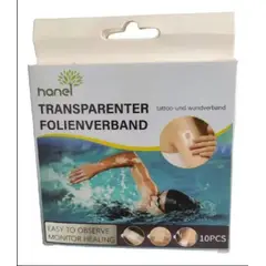 GENERICO - Pack 10 Parches Impermeables Transparentes Heridas Tatuajes