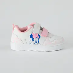 DISNEY - Zapatilla Niña Velcro Minnie Smile Blanco