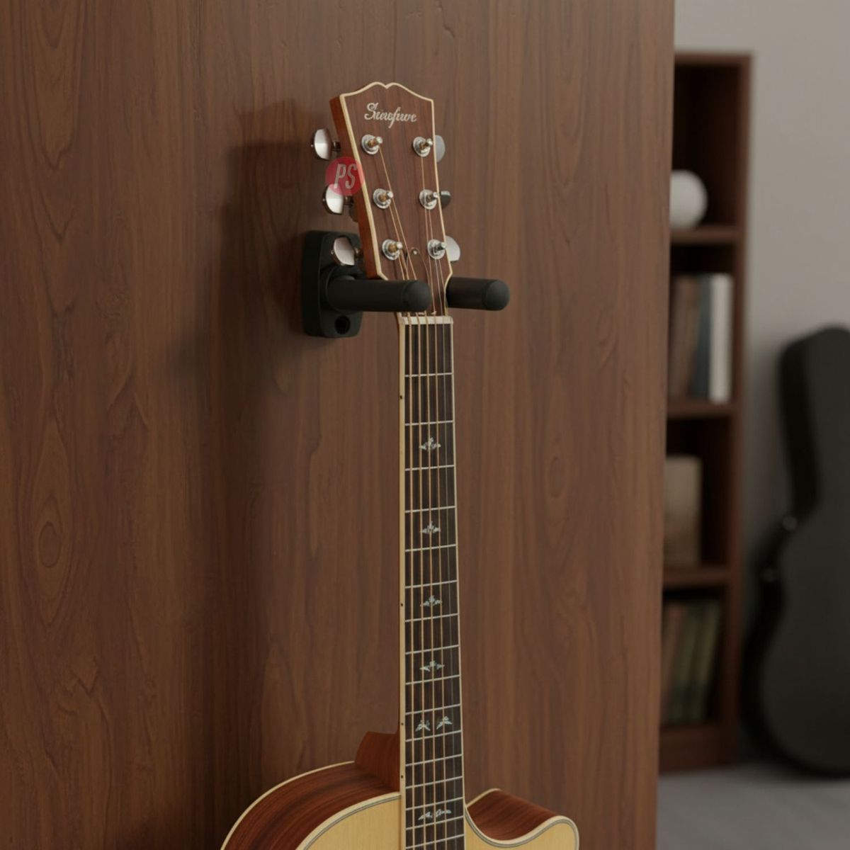 HENDRIX - Set 2 Soportes de Pared para Guitarra Bajo y Ukelele - PS