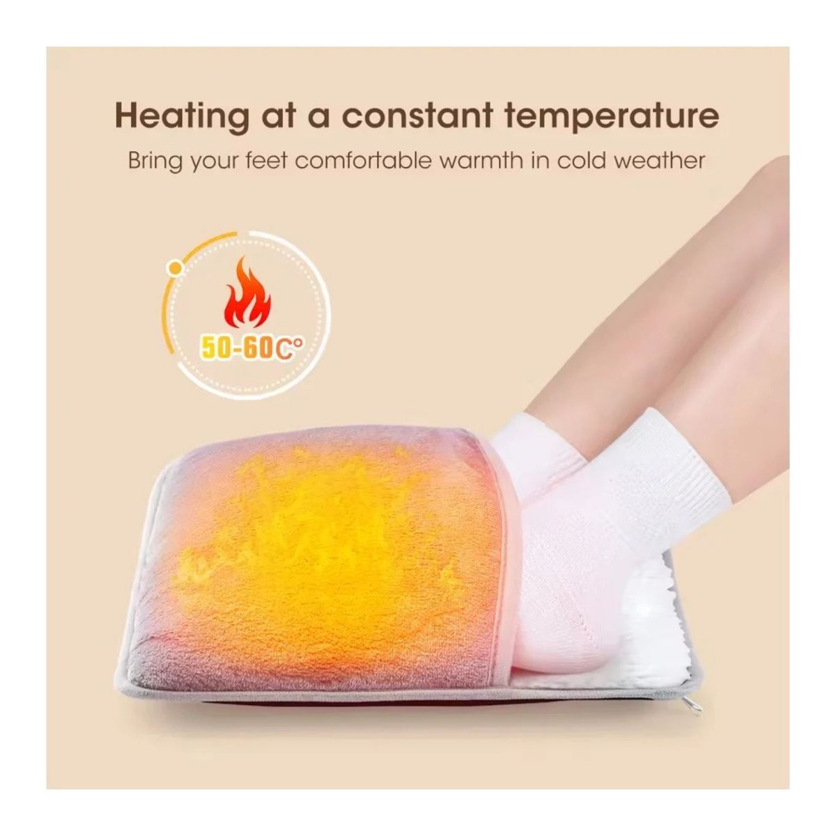 MOVI - CALIENTA PIES USB MULTIUSO PARA PIES ESPALDA PIERNAS