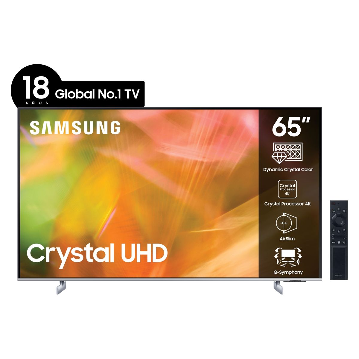 SAMSUNG - LED 65" AU8200 Crystal UHD 4K Smart TV