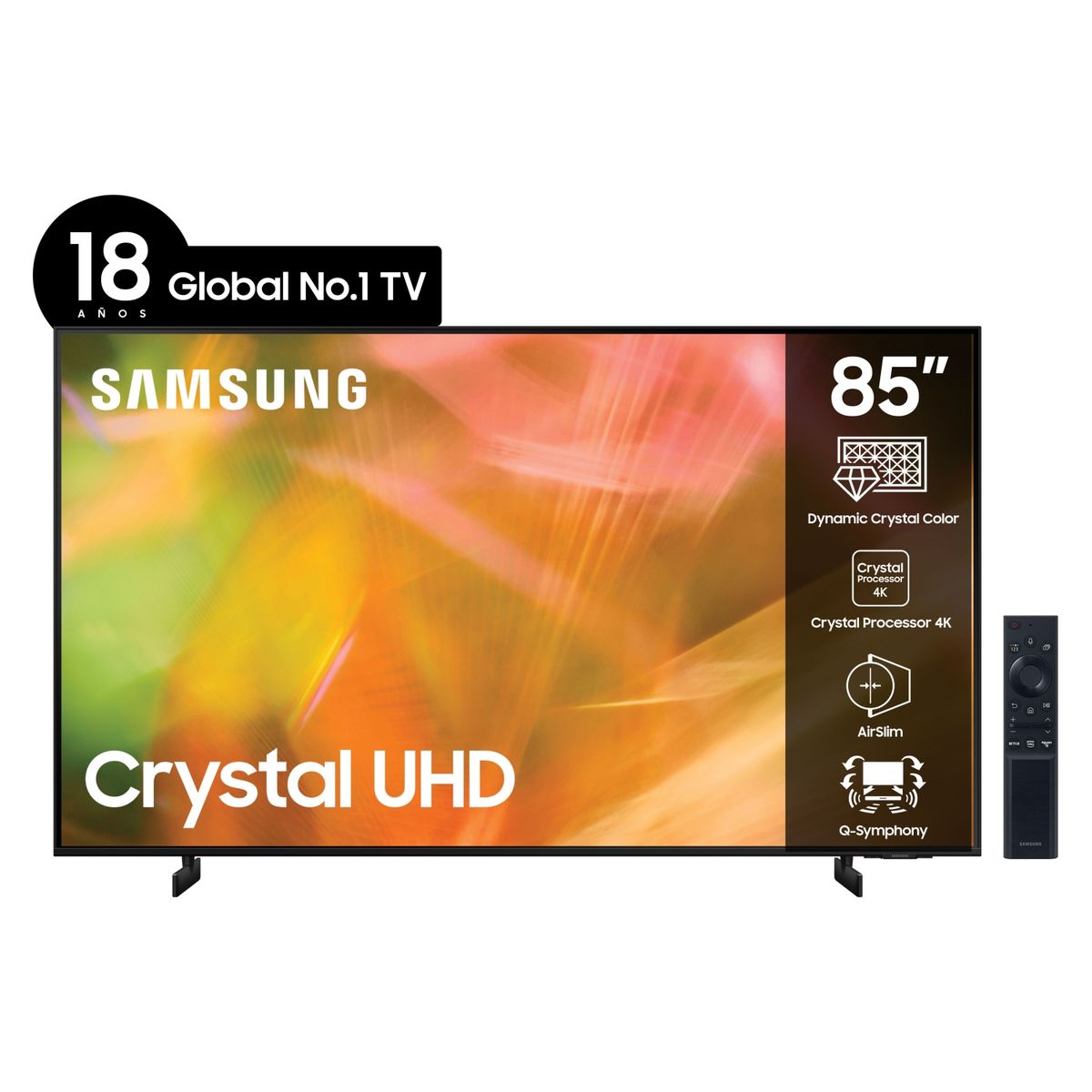 SAMSUNG - LED 85" AU8000 Crystal UHD 4K Smart TV 2021
