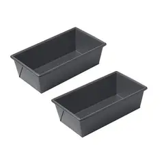 PASTELERIUSCL - X2 Molde Pan Molde Para Pan De Molde Rectangular Queque 25cm Moldes Para Pan Moldes Queque Teflon
