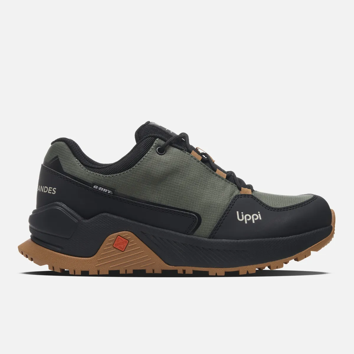 LIPPI - Zapatilla Teen Boy Motion Low Teen B-dry Verde Militar Lippi