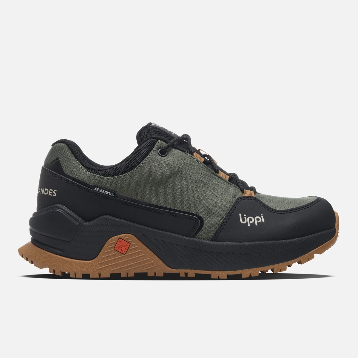 LIPPI - Zapatilla Teen Boy Motion Low Teen B-dry Verde Militar Lippi
