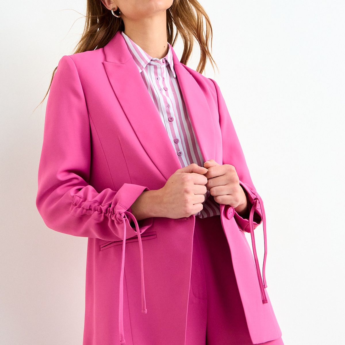 IO - Blazer Liso Mujer Rosa Io