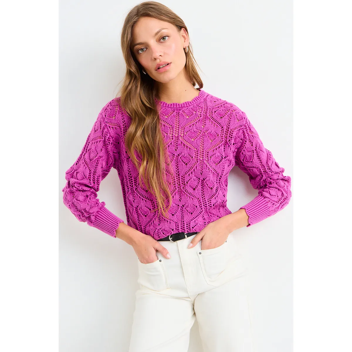 IO - Sweater Liso Mujer Rosa Io