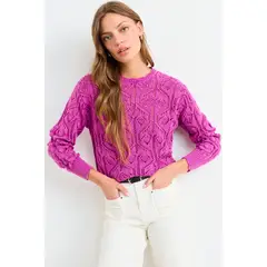 IO - Sweater Liso Mujer Rosa