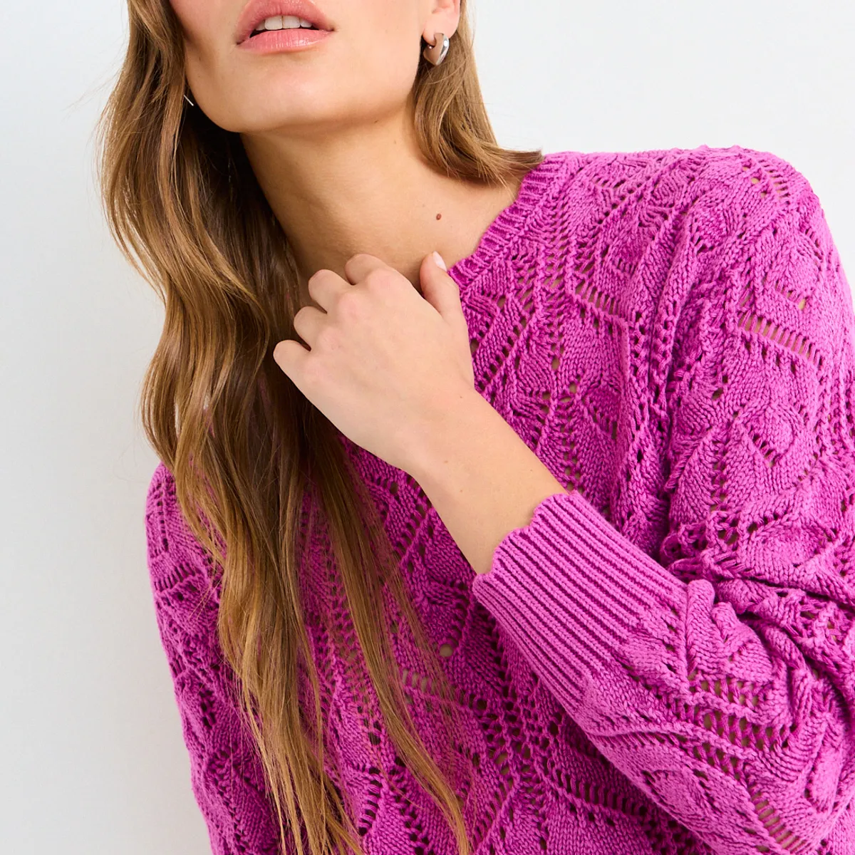 IO - Sweater Liso Mujer Rosa Io