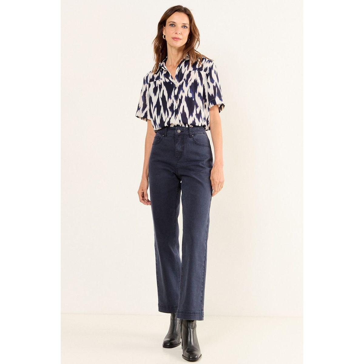 MA GRIFFE - Jeans Liso Mujer Azul Magriffe