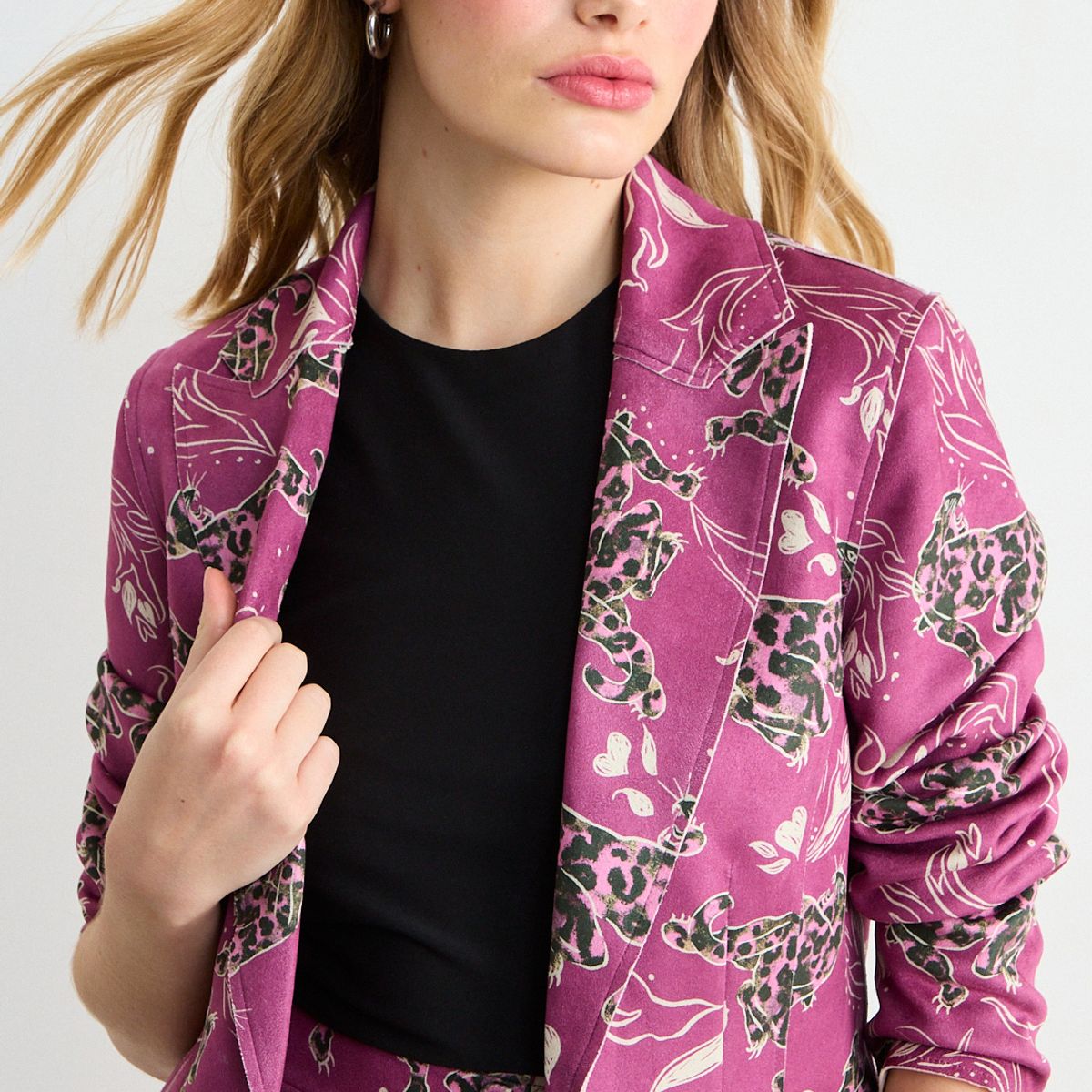 IO - Blazer Fantasia Mujer Morado Io