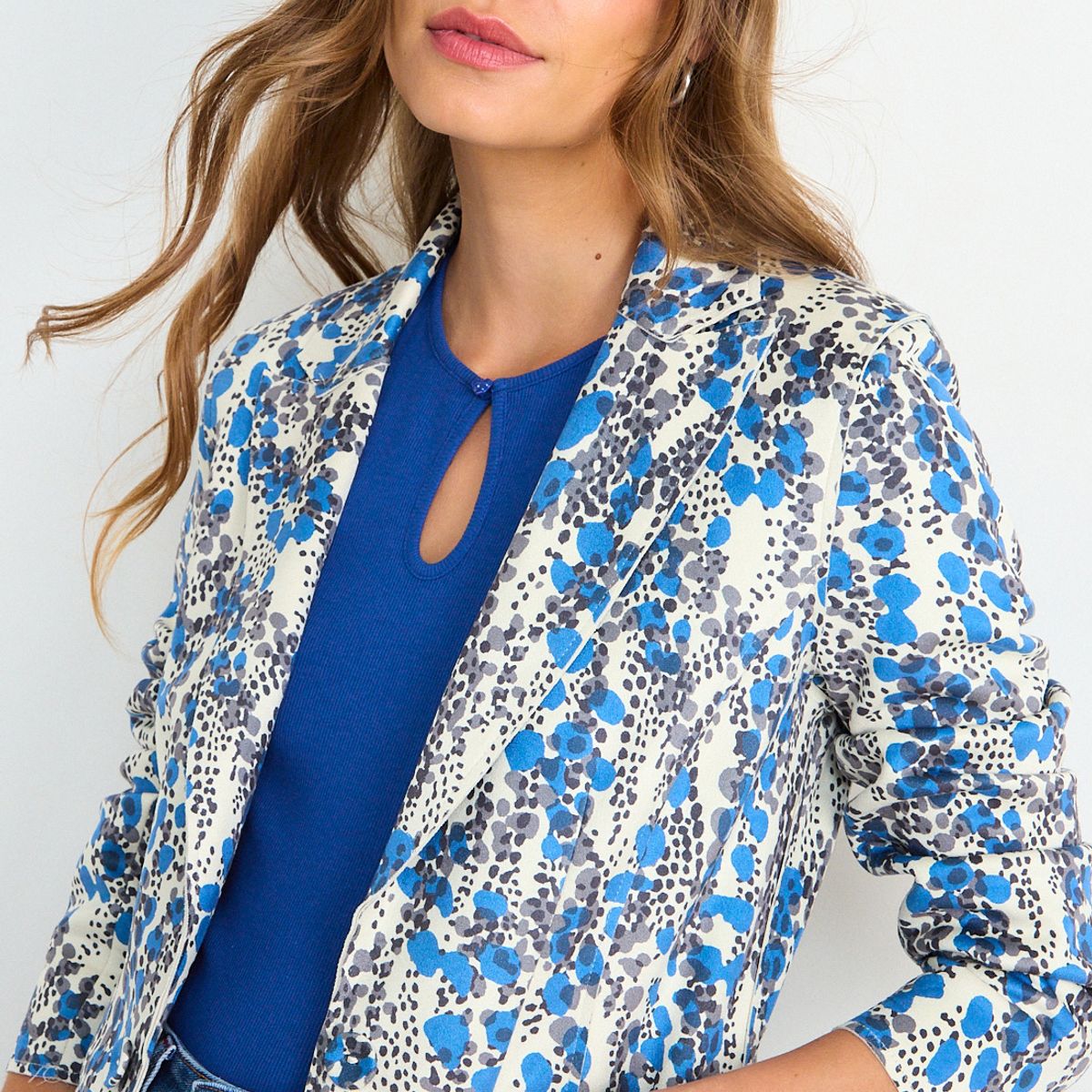 IO - Blazer Fantasia Mujer Azul Io