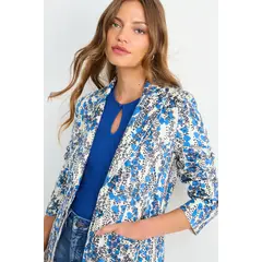 IO - Blazer Fantasia Mujer Azul