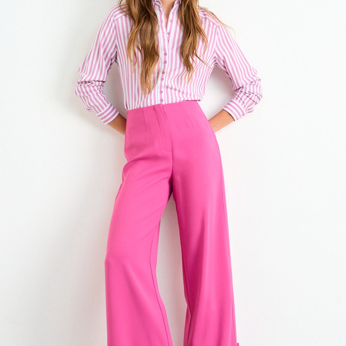 IO - Pantalon Liso Mujer Rosa Io