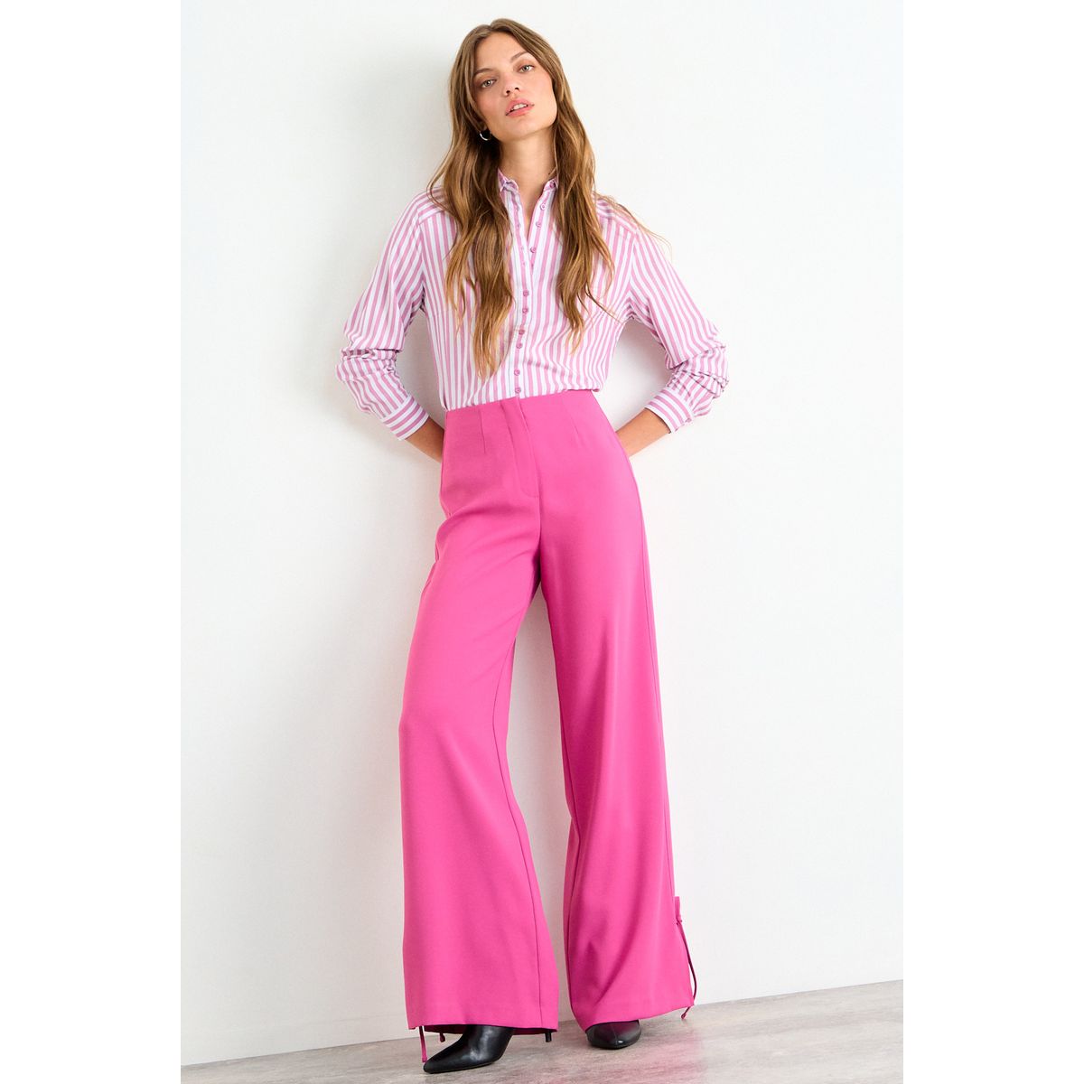IO - Pantalon Liso Mujer Rosa Io