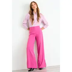 IO - Pantalon Liso Mujer Rosa