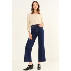 MA GRIFFE - Jeans Liso Mujer Azul Magriffe