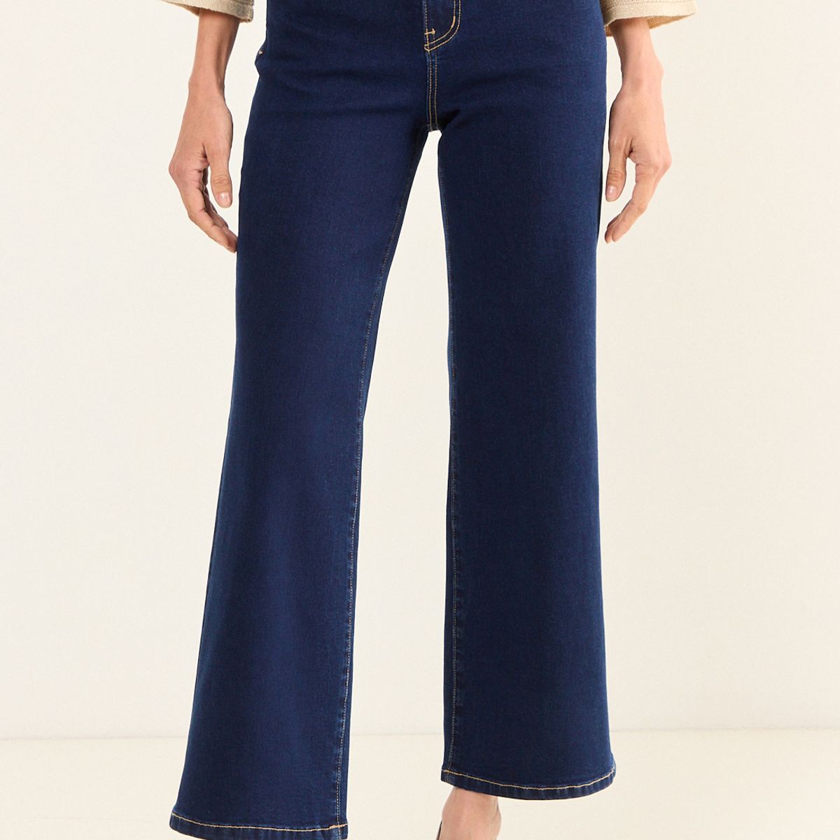 MA GRIFFE - Jeans Liso Mujer Azul Magriffe