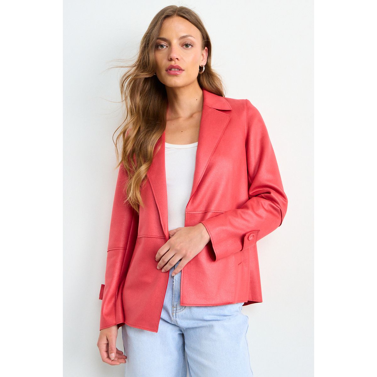 IO - Tapado Liso Mujer Coral Io