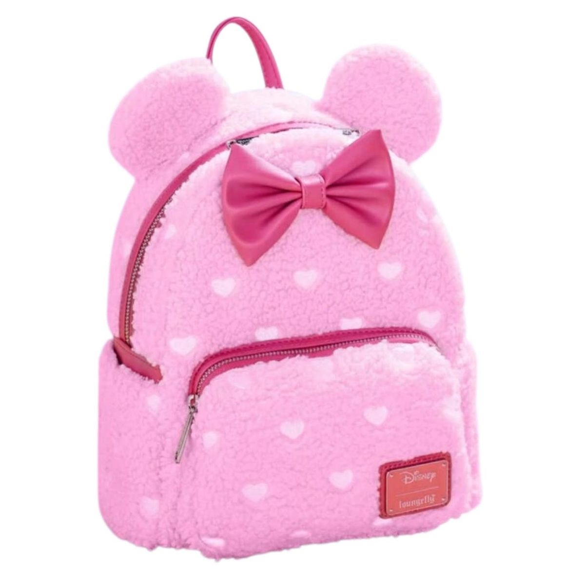 LOUNGEFLY - Mochila Mini  Disney Minnie Mouse Sherpa