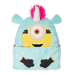 LOUNGEFLY - Mochila Mini Minions Fluffy Unicorn