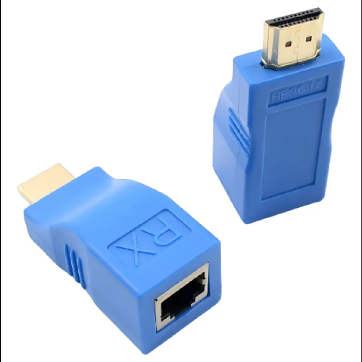 GENERICO - Extensor Adaptador Hdmi Cat 5e/6 Cable Rj45 30 Metros 4k-2k