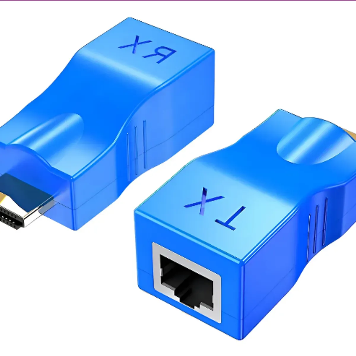 GENERICO - Extensor Adaptador Hdmi Cat 5e/6 Cable Rj45 30 Metros 4k-2k