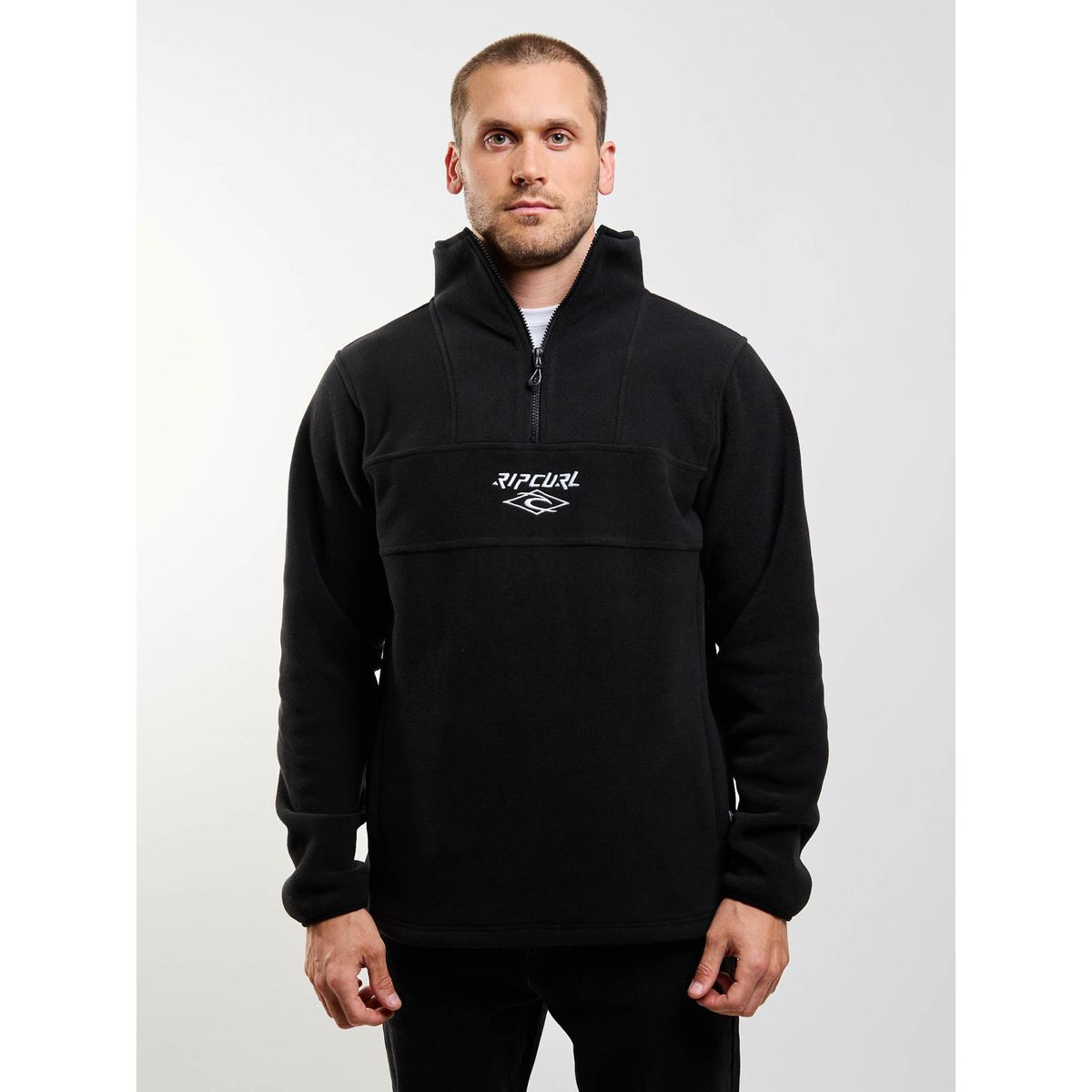 RIP CURL - Poleron Polar Motion Negro Hombre Rip Curl
