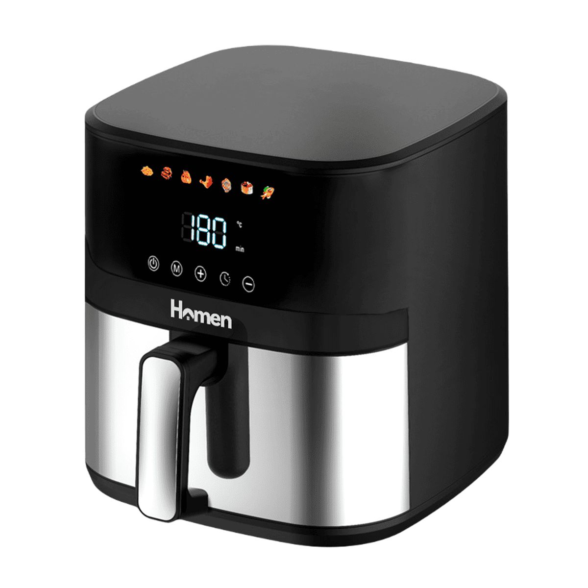 HOMEN - Freidora De Aire 8 Litros Touch Air Fryer Homen + Recetario