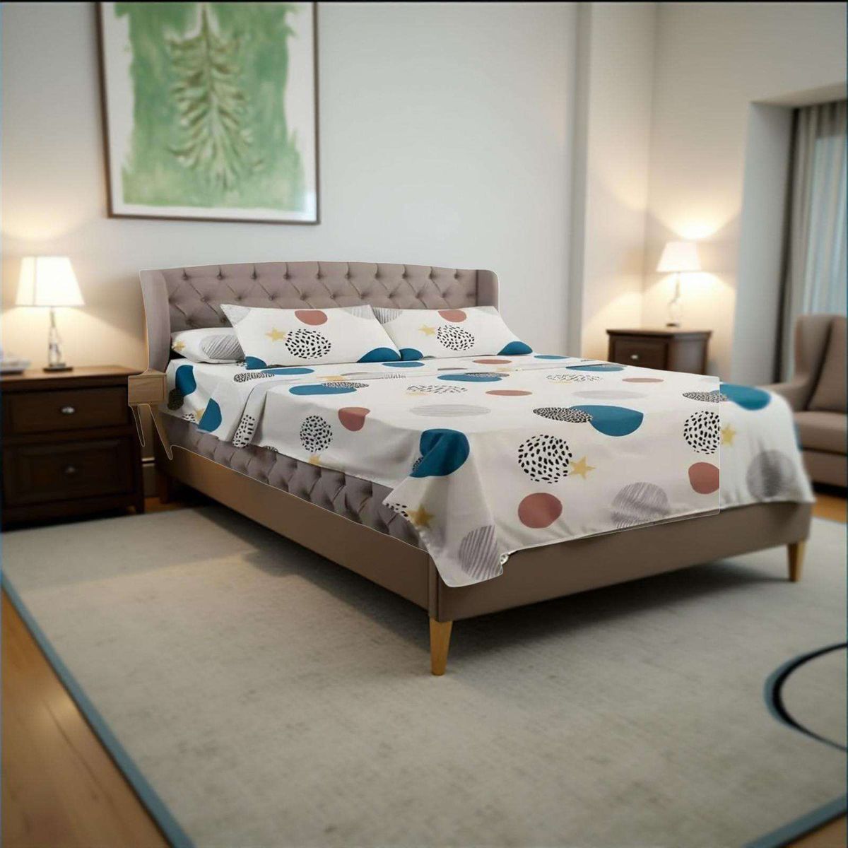 GENERICO - JUEGO DE SABANAS DE VERANO 2 PLAZAS A6