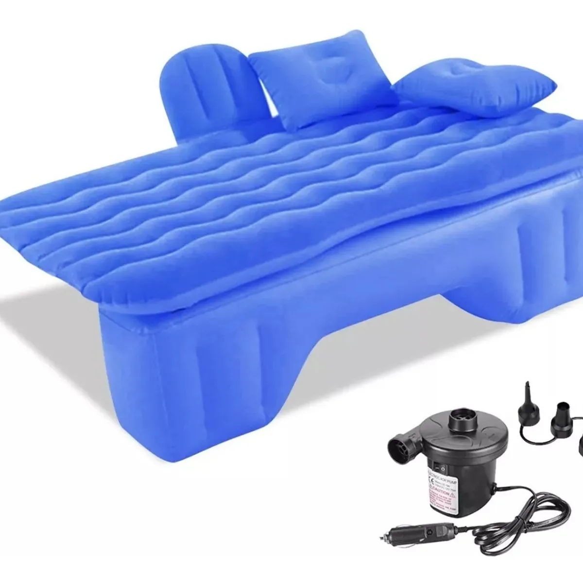 GENERICO - Colchon inflable para carro auto viajes y camping Cama inflable portátil incluye inflador