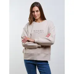 RIP CURL - Poleron CR Blaze Beige Mujer